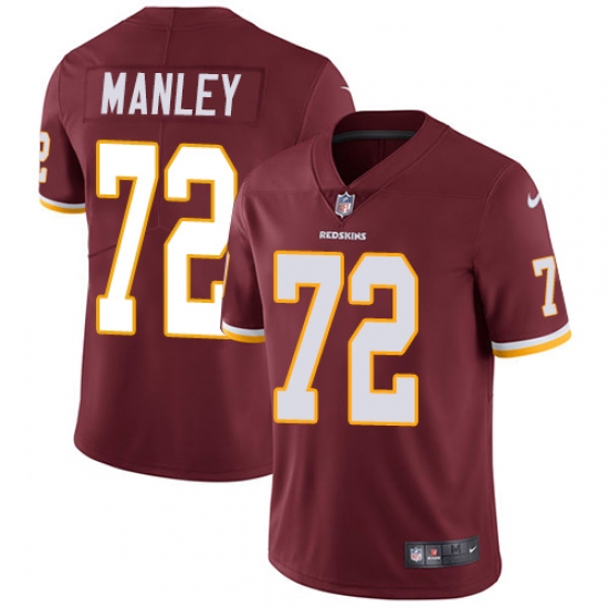 Men's Nike Washington Redskins 72 Dexter Manley Burgundy Red Team Color Vapor Untouchable Limited Player NFL Jersey