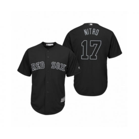 Women's Boston Red Sox 17 Nathan Eovaldi Nitro Black 2019 Players Weekend Replica Jersey