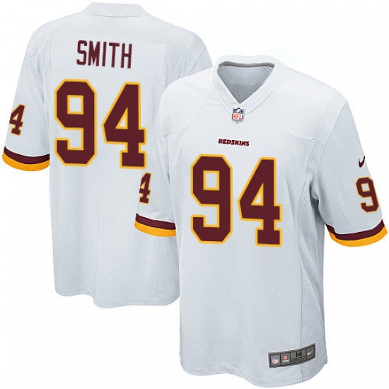 Men's Nike Washington Redskins 94 Preston Smith Game White NFL Jersey