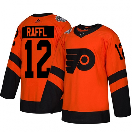 Men's Adidas Philadelphia Flyers 12 Michael Raffl Orange Authentic 2019 Stadium Series Stitched NHL Jersey