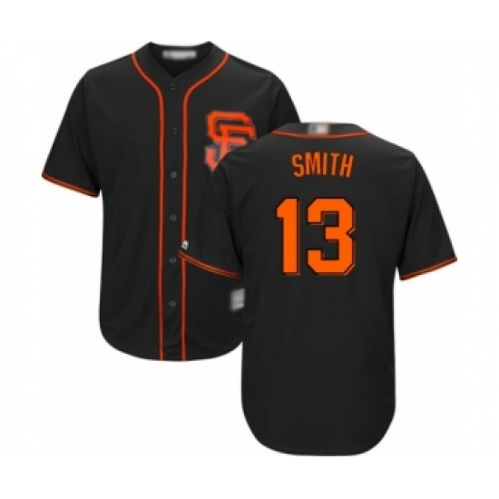 Men's San Francisco Giants 13 Will Smith Replica Black Alternate Cool Base Baseball Jersey