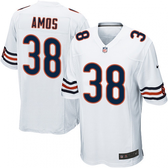 Men's Nike Chicago Bears 38 Adrian Amos Game White NFL Jersey