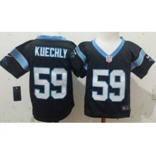 Nike Carolina Panthers 59 Luke Kuechly Black Toddlers Jersey