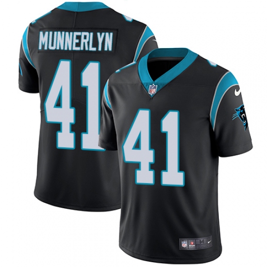 Men's Nike Carolina Panthers 41 Captain Munnerlyn Black Team Color Vapor Untouchable Limited Player NFL Jersey