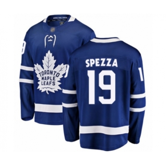 Men's Toronto Maple Leafs 19 Jason Spezza Authentic Royal Blue Home Fanatics Branded Breakaway Hockey Jersey