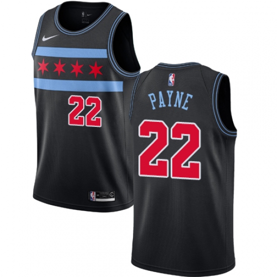 Women's Nike Chicago Bulls 22 Cameron Payne Swingman Black NBA Jersey - City Edition