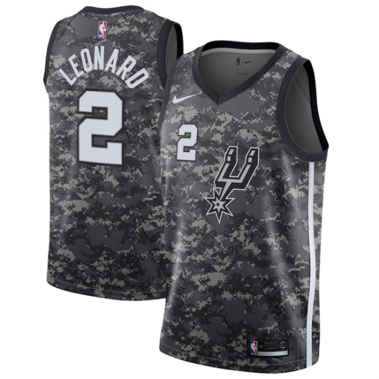 Youth Nike San Antonio Spurs 2 Kawhi Leonard Swingman Camo NBA Jersey - City Edition