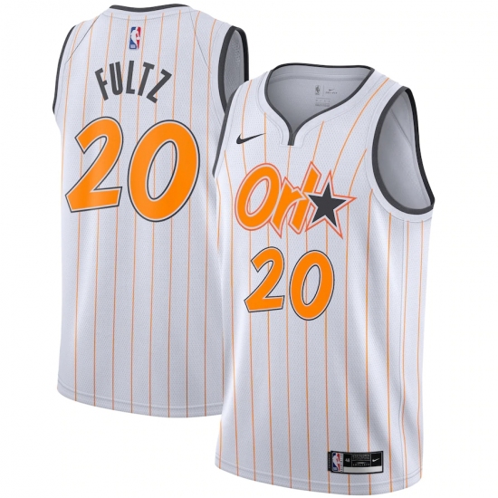 Men's Orlando Magic 20 Markelle Fultz Nike White 2020-21 Swingman Player Jersey