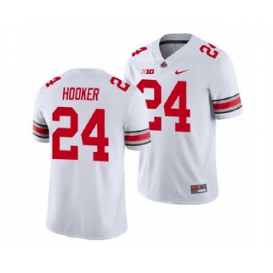 Men's Ohio State Buckeyes Malik Hooker 2021 Sugar Bowl White Football Jersey