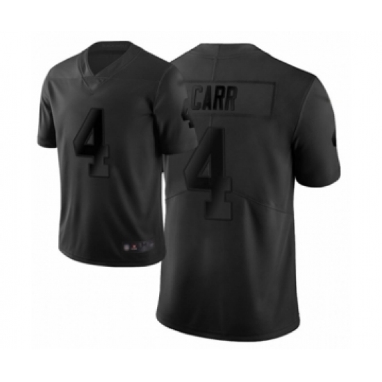 Women's Oakland Raiders 4 Derek Carr Limited Black City Edition Football Jersey