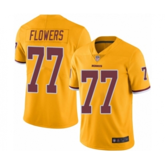 Men's Washington Redskins 77 Ereck Flowers Limited Gold Rush Vapor Untouchable Football Jersey