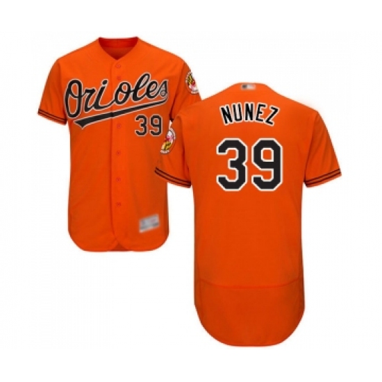 Men's Baltimore Orioles 39 Renato Nunez Orange Alternate Flex Base Authentic Collection Baseball Jersey
