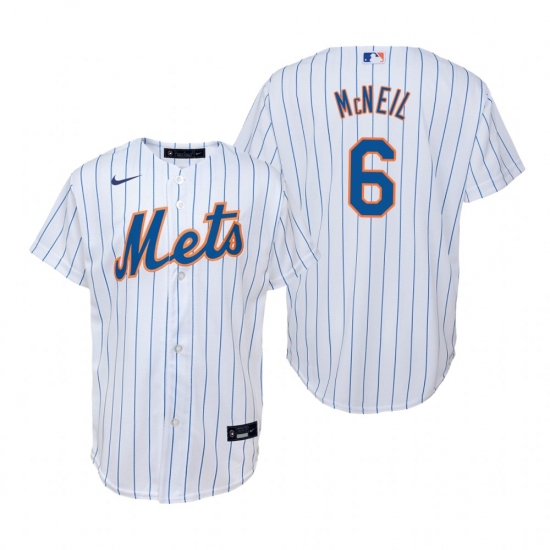 Men's Nike New York Mets 6 Jeff McNeil White Home Stitched Baseball Jersey