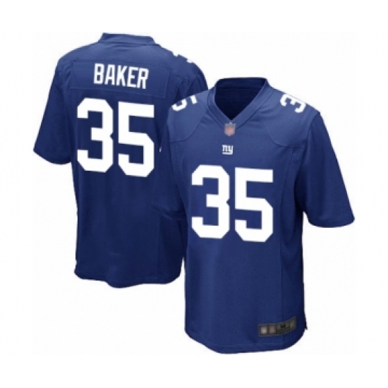 Men's New York Giants 35 Deandre Baker Game Royal Blue Team Color Football Jersey