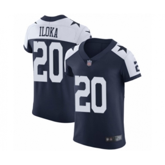 Men's Dallas Cowboys 20 George Iloka Navy Blue Alternate Vapor Untouchable Elite Player Football Jersey