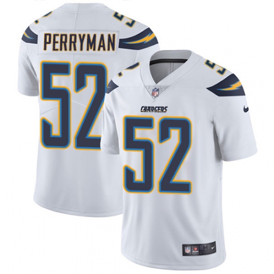 Youth Nike Los Angeles Chargers 52 Denzel Perryman Elite White NFL Jersey