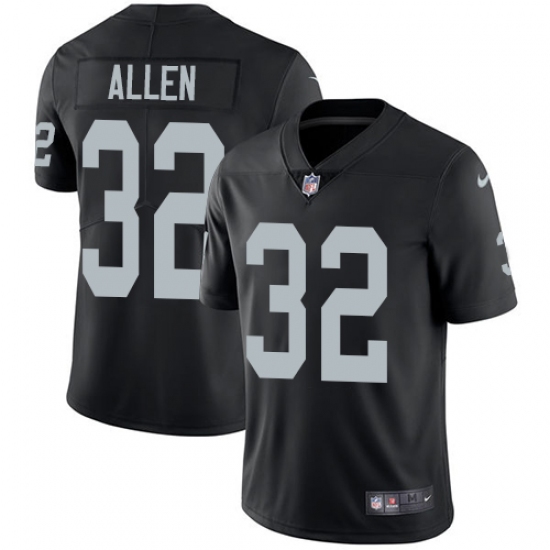 Youth Nike Oakland Raiders 32 Marcus Allen Elite Black Team Color NFL Jersey