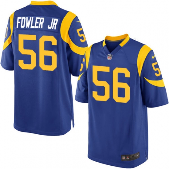 Men's Nike Los Angeles Rams 56 Dante Fowler Jr Game Royal Blue Alternate NFL Jersey