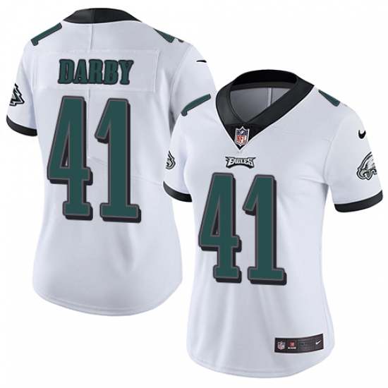 Women's Nike Philadelphia Eagles 41 Ronald Darby White Vapor Untouchable Limited Player NFL Jersey