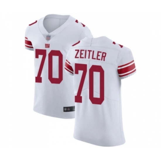 Men's New York Giants 70 Kevin Zeitler White Vapor Untouchable Elite Player Football Jersey