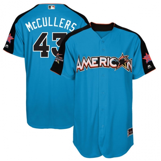 Youth Majestic Houston Astros 43 Lance McCullers Authentic Blue American League 2017 MLB All-Star MLB Jersey