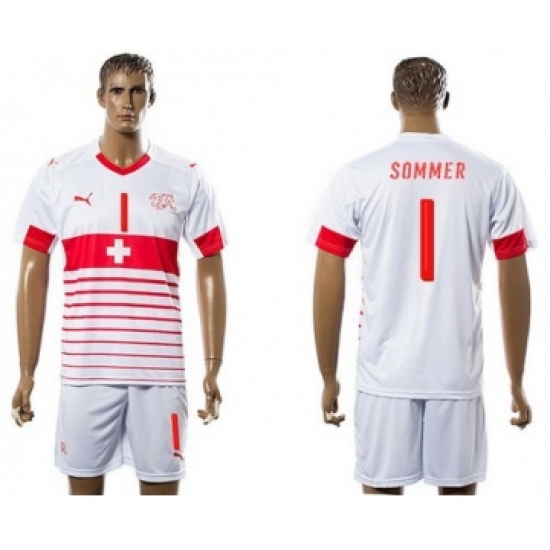 Switzerland 1 Sommer Away Soccer Country Jersey