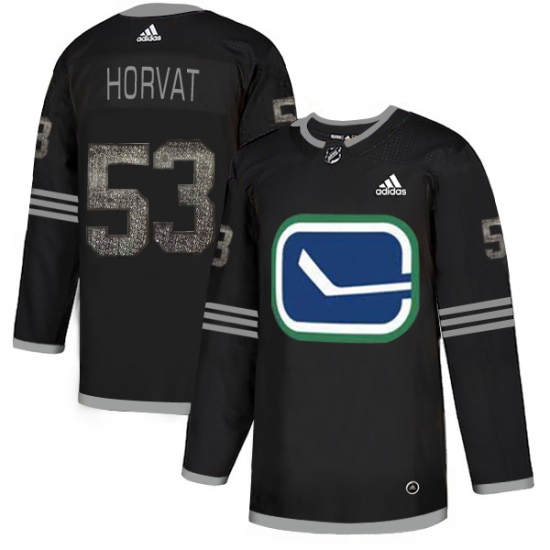 Men's Adidas Vancouver Canucks 53 Bo Horvat Black 1 Authentic Classic Stitched NHL Jersey