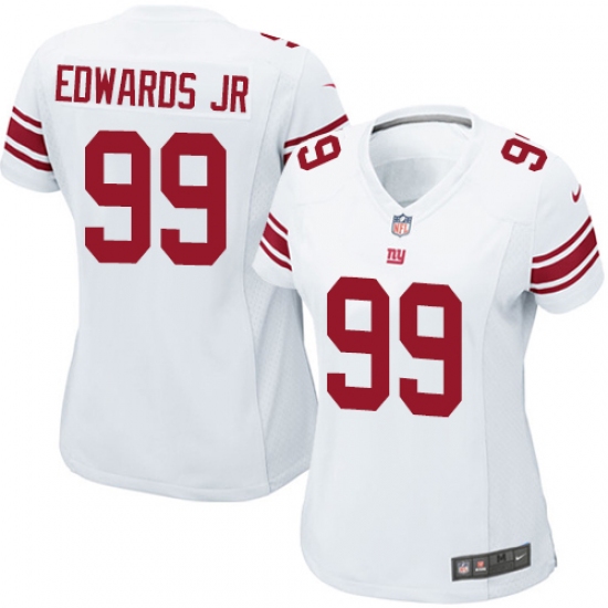 Women's Nike New York Giants 99 Mario Edwards Jr Game White NFL Jersey