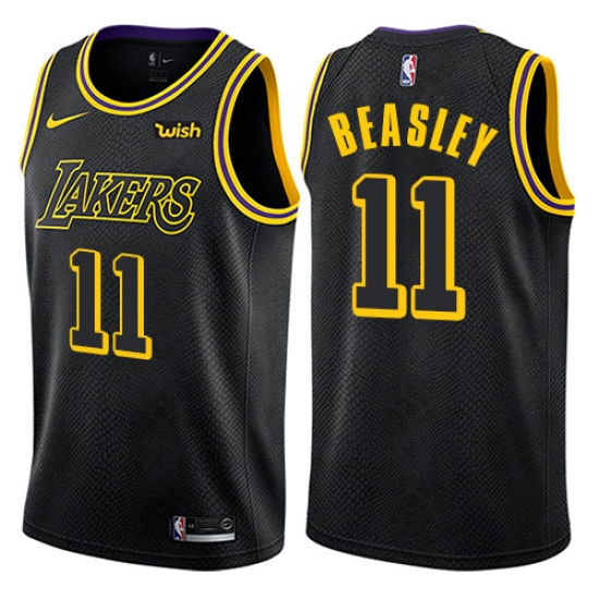 Women's Nike Los Angeles Lakers 11 Michael Beasley Swingman Black NBA Jersey - City Edition