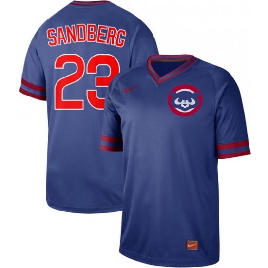 Men's Nike Chicago Cubs 23 Ryne Sandberg Royal Authentic Cooperstown Collection Stitched Baseball Jersey