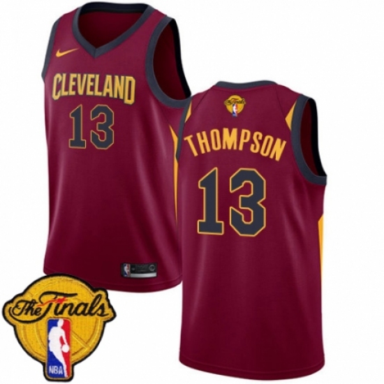 Youth Nike Cleveland Cavaliers 13 Tristan Thompson Swingman Maroon 2018 NBA Finals Bound NBA Jersey - Icon Edition