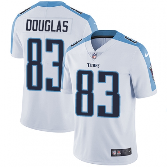 Youth Nike Tennessee Titans 83 Harry Douglas White Vapor Untouchable Limited Player NFL Jersey