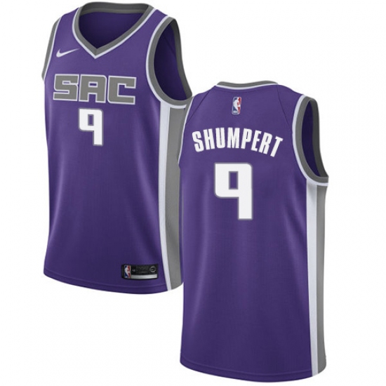 Youth Nike Sacramento Kings 9 Iman Shumpert Swingman Purple NBA Jersey - Icon Edition