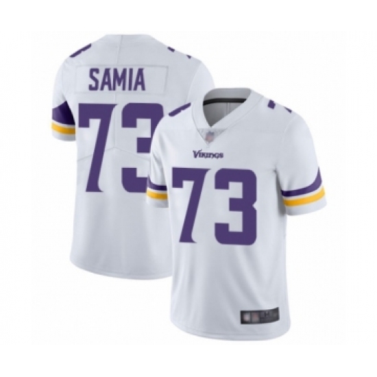 Youth Minnesota Vikings 73 Dru Samia White Vapor Untouchable Limited Player Football Jersey