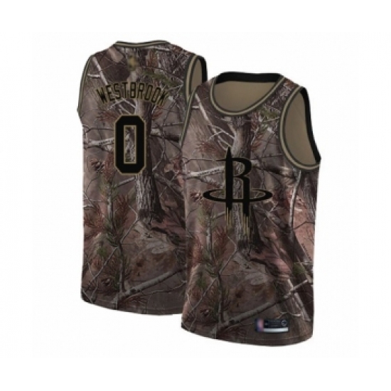 Women's Houston Rockets 0 Russell Westbrook Swingman Camo Realtree Collection Basketball Jersey