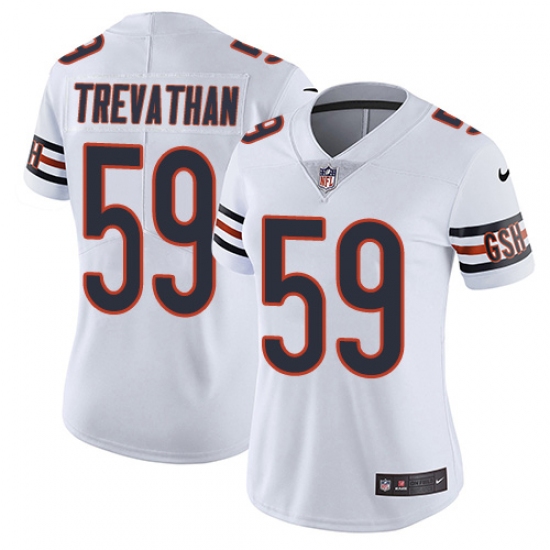 Women's Nike Chicago Bears 59 Danny Trevathan White Vapor Untouchable Limited Player NFL Jersey