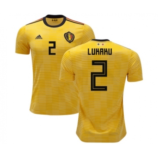 Belgium 2 Lukaku Away Kid Soccer Country Jersey