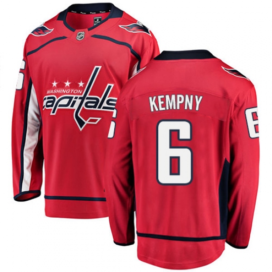 Youth Washington Capitals 6 Michal Kempny Fanatics Branded Red Home Breakaway NHL Jersey