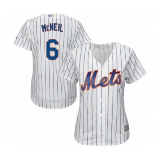 Women's New York Mets 6 Jeff McNeil Authentic White Home Cool Base Baseball Jersey