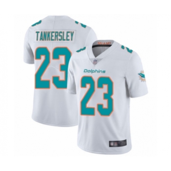 Men's Miami Dolphins 23 Cordrea Tankersley White Vapor Untouchable Limited Player Football Jersey