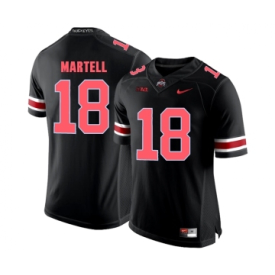 Ohio State Buckeyes 18 Tate Martell Blackout College Football Jersey