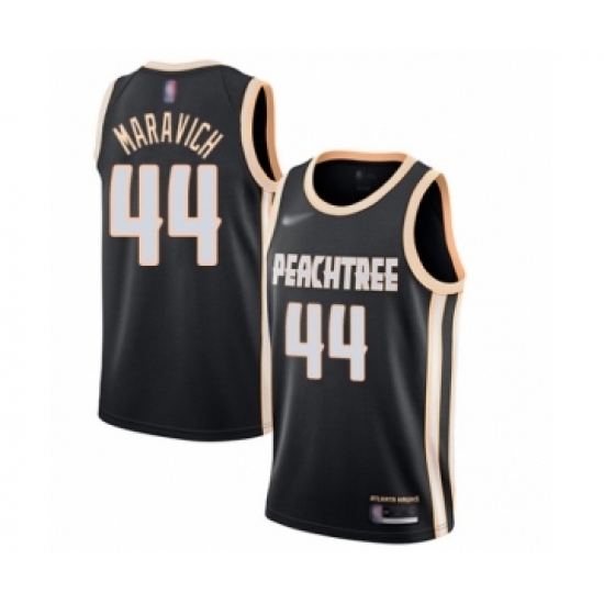 Men's Atlanta Hawks 44 Pete Maravich Swingman Black Basketball Jersey - 2019 20 City Edition