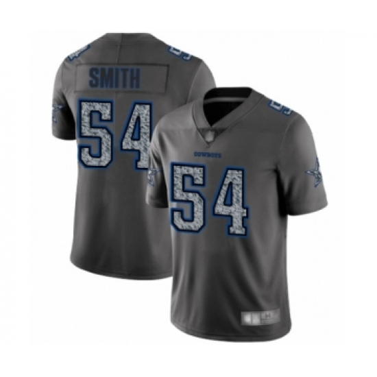 Men's Dallas Cowboys 54 Jaylon Smith Gray Static Fashion Limited Player Football Jersey
