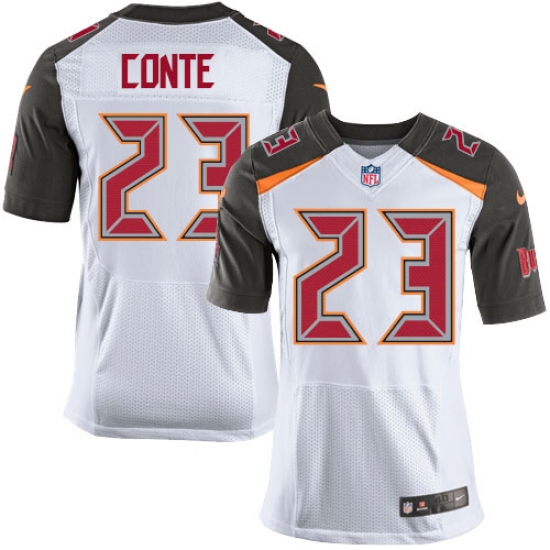 Men's Nike Tampa Bay Buccaneers 23 Chris Conte Elite White NFL Jersey