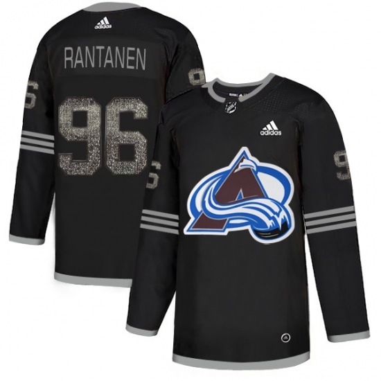 Men's Adidas Colorado Avalanche 96 Mikko Rantanen Black Authentic Classic Stitched NHL Jersey