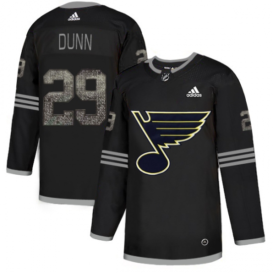 Men's Adidas St. Louis Blues 29 Vince Dunn Black Authentic Classic Stitched NHL Jersey