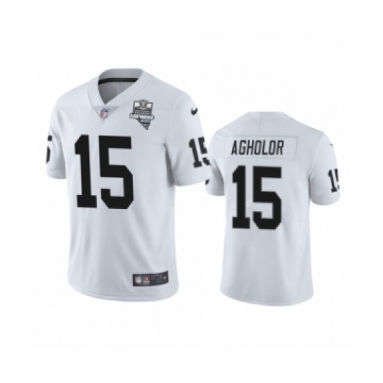 Women's Oakland Raiders 15 Nelson Agholor White 2020 Inaugural Season Vapor Limited Jersey