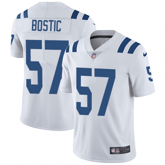 Men's Nike Indianapolis Colts 57 Jon Bostic White Vapor Untouchable Limited Player NFL Jersey