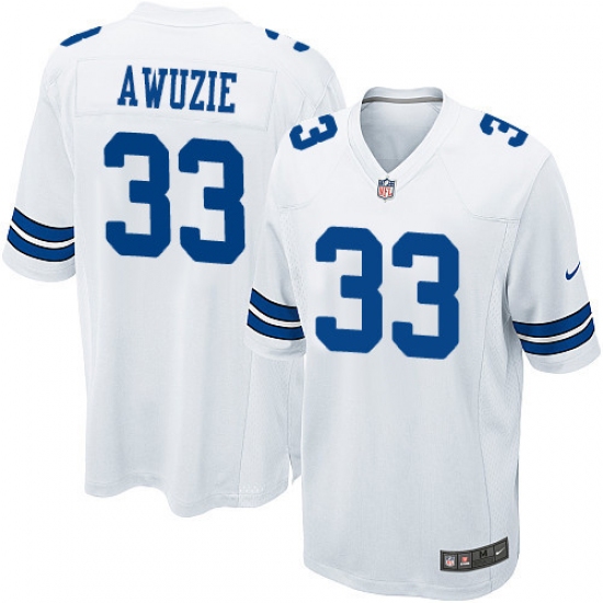 Men's Nike Dallas Cowboys 33 Chidobe Awuzie Game White NFL Jersey