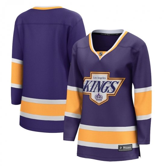 Women's Los Angeles Kings Fanatics Branded Blank Purple 2020-21 Special Edition Breakaway Jersey